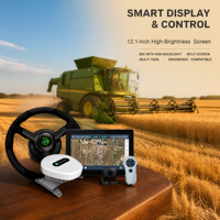 Système de guidage GPS RTK haute précision de 2,5 cm pour tracteurs, avec fonction de pilotage automatique pour le semis, la pulvérisation, la récolte, le buttage et la préparation du sol