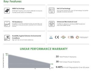CE TUV para certificado para <span class=keywords><strong>Jinko</strong></span> All Black Tiger Neo N-Type 54HL4R Paneles solares completamente negros 420W 440W Módulos mono HJT PERC BIPV - Product Image 4