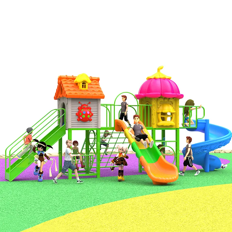 Moderno jogo crianças plástico slide parque de diversões/escola/playhouses playsets crianças brinquedo ao ar livre playground equipamentos com slide