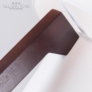 Lámpara de pie de estilo Wabi-Sabi para sala de estar, de madera maciza, diseño vintage, ideal para estudios y casas. - Product Image 4
