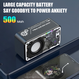 Loa Bluetooth Mecha trong suốt, kiểu dáng thời thượng, đèn LED RGB tạo không khí, loa siêu trầm nhỏ gọn kiểu đại bác thép, nhiều màu sắc, quà tặng - Product Image 3