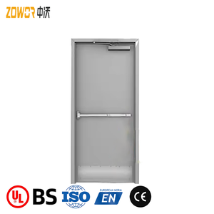 Puerta de metal hueca con clasificación de fuego de 180 minutos aprobada por UL con barra de pánico para Hotel apartamento Hospital - Product Image 3