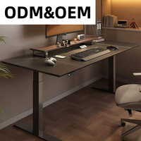 Table élévatrice convertible de bureau d'ordinateur de bureau à hauteur réglable durable avec fonction de stockage pliable en métal durable