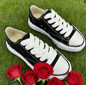 Chaussures décontractées tendance pour hommes MIHARA YASUHIRO MMY, basses, en toile noire, sportives, à lacets, respirantes - Product Image 5