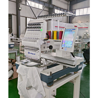 Meilleur choix casquette chemise patchs logo broderie 12 15 couleurs machine automatique informatisée tête unique pour débutants