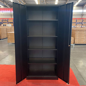 Office <strong>Lockable</strong> 2 Doors Steel Cupboard Tall <strong>Metal</strong> Filing Storage <strong>Cabinet</strong> with Adjustable Shelves - Product Image 3
