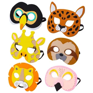 5858 Wholesale Felt Animal Masks Kids Farm Themed Birthday Party Favors Decorations Thick Durable Felt Design Party Mask