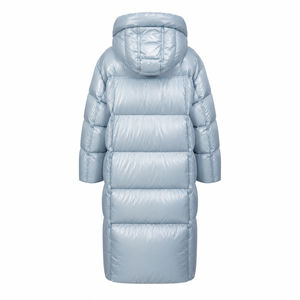 ฤดูหนาวกันน้ำกันลมระบายอากาศได้ 250 กรัมแฟชั่นคอลเลกชันใหม่เสื้อโค้ทยาวลายสก๊อตซิปดีไซน์หลวมพอดีมีฮู้ด - Product Image 3