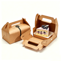Offre Spéciale – Boîte d'emballage pliable et portable en papier écologique pour pâtisseries, desserts et plats à emporter