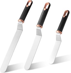 Spatule rectangulaire en acier inoxydable, outil de décoration de gâteaux, racloir, lisseur, couteau à glaçage pour crème au beurre, glaçage, pâtisserie - Product Image 6