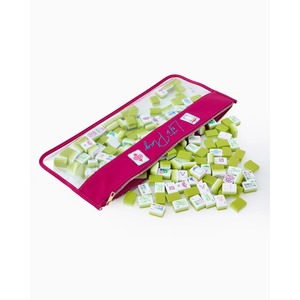 Popular Light Green American Mahjong Set Featuring Four Layers of Acrylic Mahjong Tiles for Festive Gatherings and <b>Entertainment</b> - Product Image 4