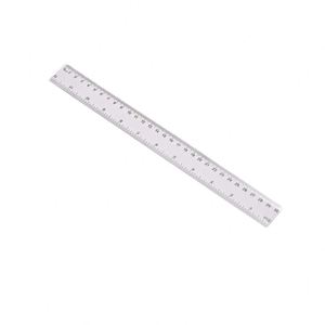 Juego de reglas transparentes para estudiantes al por mayor, 15/20/30 cm, doble escala, material escolar - Product Image 4