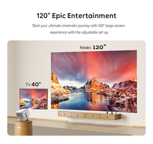 CR52-X1 4K Xách Tay LED Chiếu Với <span class=keywords><strong>Android</strong></span> 9 Được Xây Dựng Trong Loa-Rạp Chiếu Phim Gia Đình & Ngoài Trời Sử Dụng 1080P Hỗ Trợ Mini Thiết Kế - Product Image 6