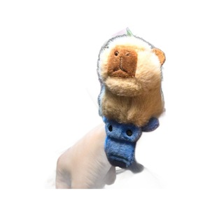 Peluche de Capibara Papa Circle con Capibara Rosa de Espalda de Tortuga para Niños de 2 a 4 Años, Mochilas de Peluche Unisex - Product Image 5