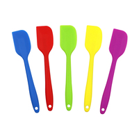 Spatule en silicone 579 avec revêtement en fer, fournisseur chinois, petit format, outils de cuisson en silicone de qualité alimentaire, ensemble de spatules de cuisine en silicone