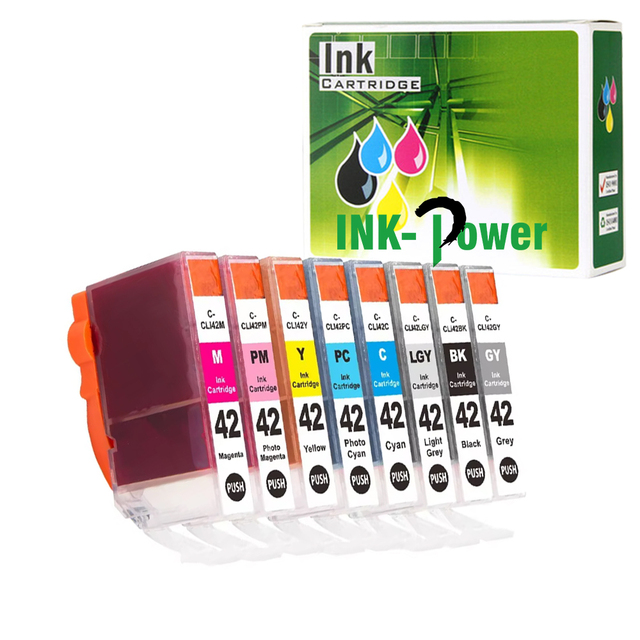 INK-POWER CLI 42 CLI42 CLI-42 Premium Compatible Color Inkjet Ink Cartridge for Canon PIXMA Pro-100 Pro 100 100S Printer