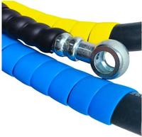 Protector de cable eléctrico de manga de cable espiral PP con servicio de corte envoltura de alambre de plástico para cableado eléctrico