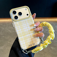 Nouvelle coque de téléphone tendance à motif pailleté fin pour iPhone 18 Pro Max avec sangle de transport, compatible Apple 17 Pro, 16/15