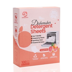 SANYUAN Fast Dissolve Biodegradable Dishes Clean Dishwasher Detergent Tablets - Product Image 1