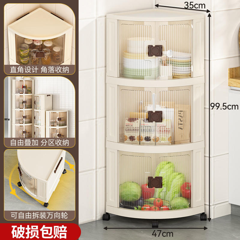 ประตูสีขาวสามชั้น ความจุขนาดใหญ่ - วางซ้อนกันได้