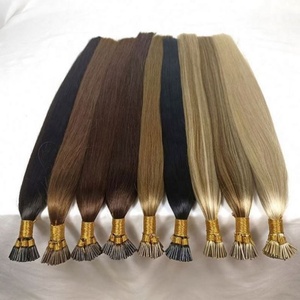 Extensions de cheveux I Tip 100% cheveux humains brun foncé pré-collées Remy Extensions de cheveux I Tip naturelles Remy - Product Image 2