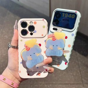 เคสโทรศัพท์กันกระแทก TPU พรีเมียมลายการ์ตูนใหม่ สำหรับ 17 Pro <span class=keywords><strong>Max</strong></span> ลายจุดสีสันสดใส พร้อมขาตั้งรูปช้างน้อย สำหรับ 16 เคสนิ่ม 14 - Product Image 3