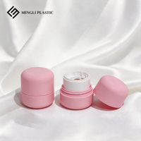10g contenants de baume à lèvres emballage cosmétique sérigraphie personnalisé solide fard à joues bâton vide rose rond baume à lèvres tube bouteille