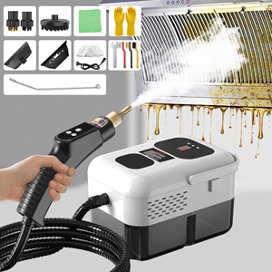 Limpiador de Vapor Portátil de Alta Temperatura, Juego de Máquina de Limpieza a Vapor Presurizado para Humos de Cocina, Sofás y Juntas de Azulejos - Product Image 1