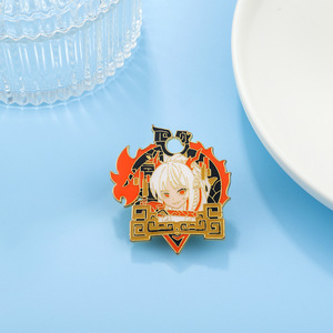 5 Diseños de Broches de Videojuegos Japoneses <span class=keywords><strong>Arknights</strong></span>, Pin de Metal con Personajes de Dibujos Animados, Cosplay de Laplandia, Broches Vintage para Mujer - Product Image 6