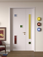 Porte intérieure double en bois massif style crème français pour projets hôteliers et de villas (approvisionnement en gros)