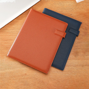 Porte-documents de conférence en cuir PU A4, prix d'usine en gros, logo personnalisé en relief, dossier de classement - Product Image 1