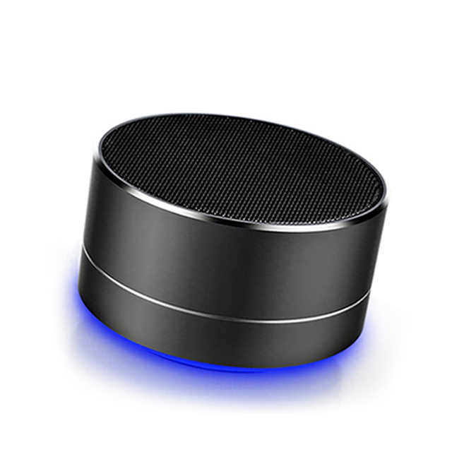 2021 Promotional Outdoor Portable Metal Round Waterproof Wireless Speaker With TF Card