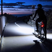 Lampe frontale solaire étanche à affichage numérique pour vélo Lampe solaire USB pour vélo