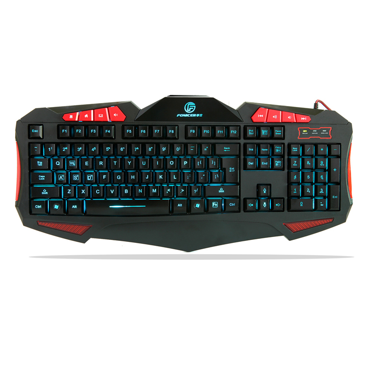 Rétro-éclairage LED usb filaire clavier de jeu et souris
