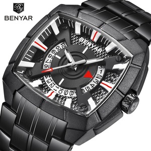 Benyar <span class=keywords><strong>mundial</strong></span> 5130 oro hombre reloj de cuarzo mejor poder de banda de acero inoxidable resistente al <span class=keywords><strong>agua</strong></span> fecha de almacenamiento de mano <span class=keywords><strong>del</strong></span> reloj - Product Image 4