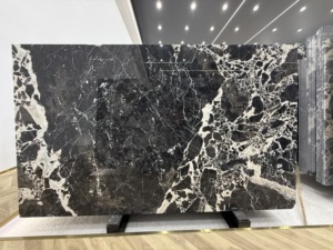 PerfectStone Lussuoso Marmo Nero Calacatta Naturale Spessore 18mm Impermeabile ed Ecologico per Progetti di Cucina e Bagno - Product Image 2