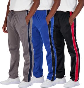Pantalons de survêtement en toile avec poches (grands et grands-tailles) Taille mi-haute Bas décontractés de sport Jogging pour hommes - Product Image 1