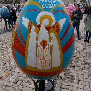 定制大型户外玻璃纤维装饰品 大尺寸艺术复活节彩蛋出售 - Product Image 3