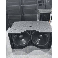 Système audio professionnel avec deux caissons de basses de 21 pouces, son professionnel pour événements intérieurs et extérieurs, basses de scène, vente en gros OEM.