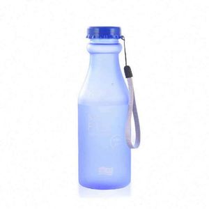 Candy-Colored Plastic Water <b>Bottle</b> with for & Handgrip 350ml/500ml Reusable Food Safe Child-Safe - Product Image 2