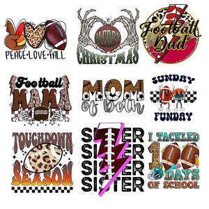 Transfert de presse à chaud baseball <span class=keywords><strong>mama</strong></span> conçoit du fer sur des autocollants impression de transfert dtf personnalisée prêt à presser conceptions de transfert de chaleur - Product Image 1