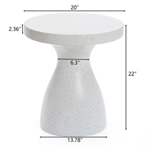 <span class=keywords><strong>Table</strong></span> d'appoint minimaliste en magnésie petite <span class=keywords><strong>table</strong></span> <span class=keywords><strong>de</strong></span> <span class=keywords><strong>chevet</strong></span> extérieure pour la décoration <span class=keywords><strong>de</strong></span> salon <span class=keywords><strong>de</strong></span> patio - Product Image 3