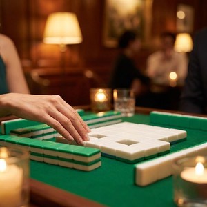 Jeu de Mahjong Américain Esthétique Bleu Vert Profond, Tuiles en Acrylique Personnalisées Gravées Rétro Muse Joker <span class=keywords><strong>Plume</strong></span> Winds, Jeu de Société Professionnel, Cadeau - Product Image 3