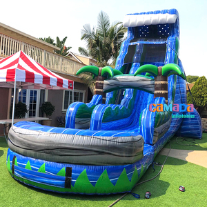 Prix d'usine <span class=keywords><strong>avec</strong></span> toboggan aquatique gonflable et château gonflable pour fête d'été - Product Image 5