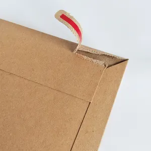 Sobre de correo con autosellado de papel Kraft marrón personalizado con cierre autoadhesivo Impresión de logotipo Embalaje Mailing Safe Express Bag