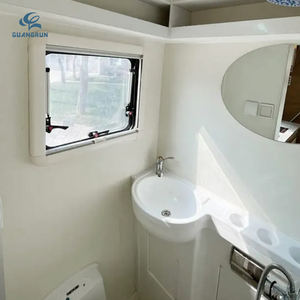 Douche et lavabo en acrylique blanc <span class=keywords><strong>pour</strong></span> <span class=keywords><strong>camping</strong></span>-<span class=keywords><strong>car</strong></span> moderne et portable avec un design intelligent et peu encombrant - Product Image 2