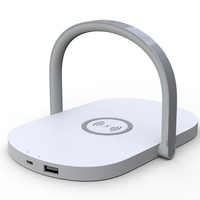 Chargeur sans fil multifonction trois-en-un avec veilleuse et support pour téléphone portable, cadeau promotionnel pour le bureau