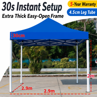 Tente pliante Oxford 10x10 pieds, imperméable, résistante à la neige, protection UV, pour expositions intérieures/extérieures, directement de l'usine