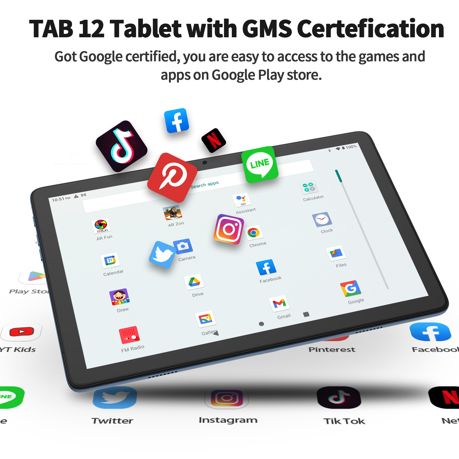 VASOUN Androidタブレット TAB12 Android14 Amazon.co.jp: VASOUN TAB 16 12インチ Android14タブレット PC