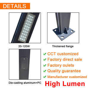 Lámpara de Jardín LED Moderna de Aluminio, IP65, Energía <span class=keywords><strong>Solar</strong></span>, 3 Metros, Lámpara de Poste para Exteriores, para Villa - Product Image 6
